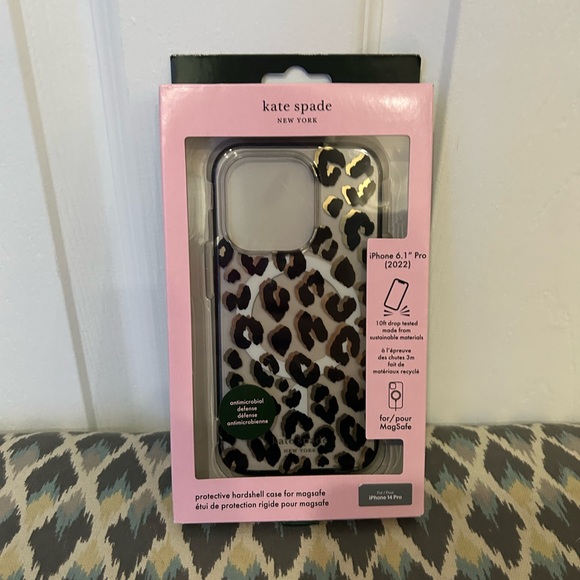 kate spade Other - NIB Kate Spade iPhone 14 Pro Max & iPhone 6.1” Pro (2022) MagSafe leopard case